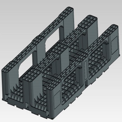 high quality single face hape steel euro reinforced hdpe plastic pallet