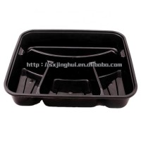 China Supplier New Disposable 4 Compartment Plastic Food Tray